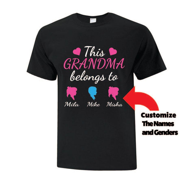 This Parent or Grandparent Belongs To T Shirt - Custom T Shirts Canada by Printwell